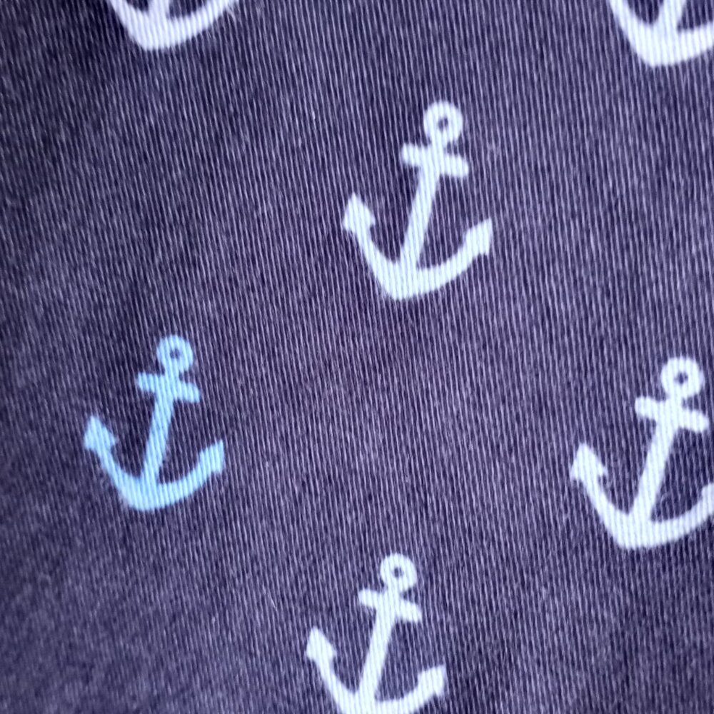 'crown & ivy' 24W Curvy Short Navy/Blues Anchor NWT - Picture 4 of 10